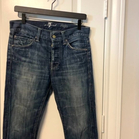 7 For All Mankind "Rhigby" Jeans - Skinny Fit - 29" x 30" - Picture 4 of 4